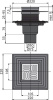 душевой трап alcaplast apv4344