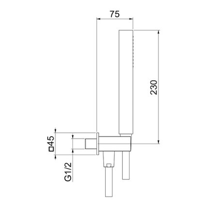 душевой гарнитур webert ac1045010 цвет золото