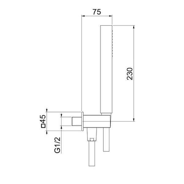 душевой гарнитур webert ac1045010 цвет золото