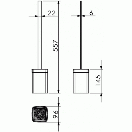 ершик для унитаза langberger vico 11327a