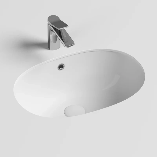 Раковина Ceramicanova Element CN6044 встраиваемая, снизу, 56.5x38.5 см, белая