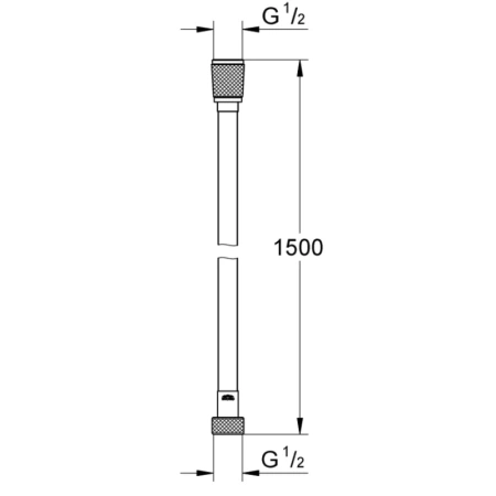душевой шланг 150 см grohe silverflex 28364001