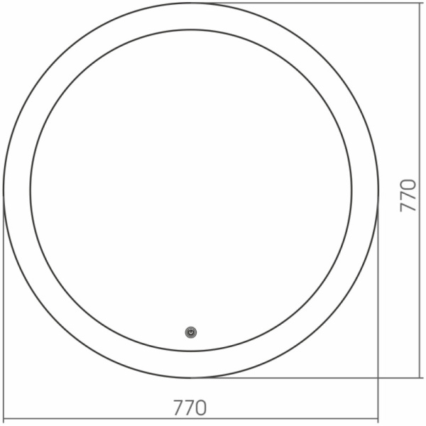 зеркало 77х77 см grossman cosmo 9d770