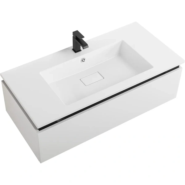 тумба под раковину cezares slider 100 slider-1000-1c-so-bo подвесная bianco opaco