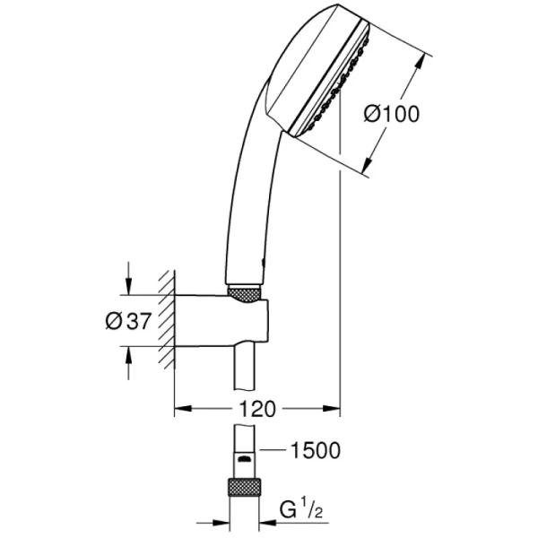 душевой набор grohe new tempesta cosmopolitan 26084002