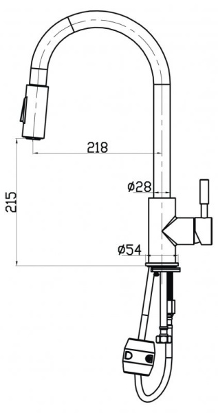 смеситель для кухни belbagno bb-lam31a-in