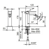 смеситель для биде fantini mint 34 93 f008wf матовая сталь