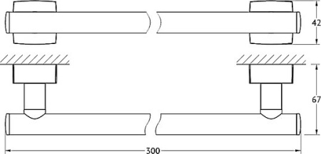 полотенцедержатель fbs esperado esp 029 30 см