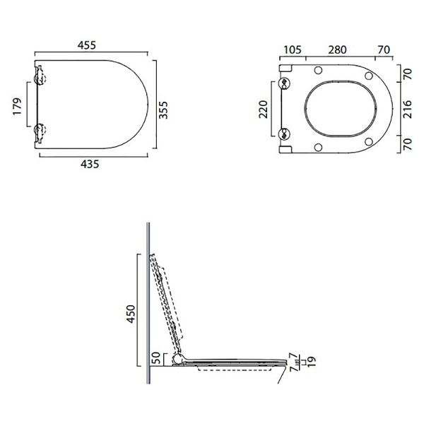 сиденье для унитаза catalano sfera/zero 5scstp000 с микролифтом, цвет белый