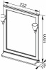Зеркало Aquanet Валенса 70 180150 Белое