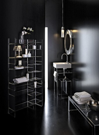 табурет для ванной комнаты kartell by laufen 3.8933.0.084.000.1 пластик прозрачный