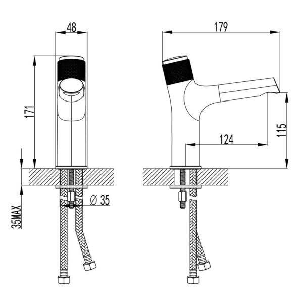 смеситель для раковины lemark project lm4676c