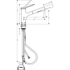 смеситель для кухни hansgrohe zesis m33 sbox lite 74803000, хром