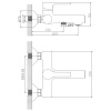 смеситель для ванны haiba hb60652-7