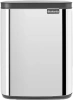 мусорное ведро brabantia bo 222948 7 л, полированная сталь