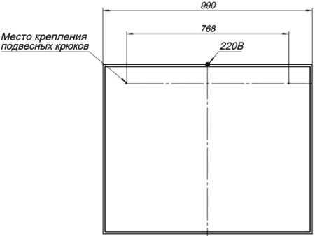 Зеркало Aquanet Nova Lite 100 дуб рошелье