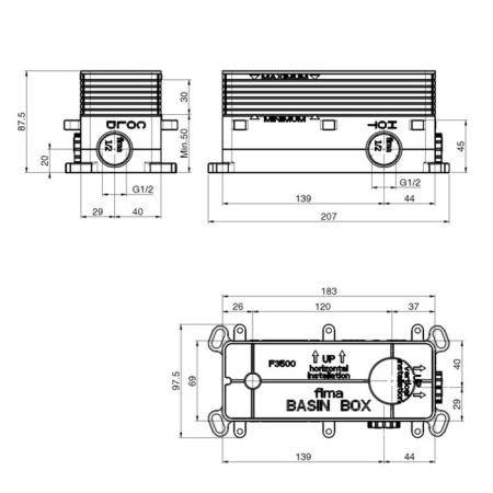 скрытая часть fima carlo frattini f3500