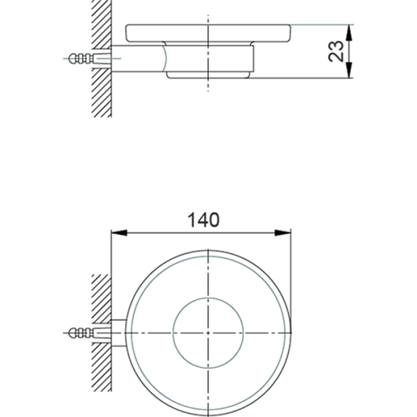 Мыльница Cisal System SY09060040