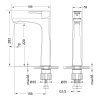 смеситель для раковины без донного клапана lemark evitta lm0509c