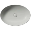 раковина gsi pura 884217 накладная, 60x42 см, cenere opaco (серый матовый)