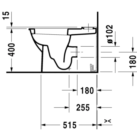 унитаз напольный duravit darling new 2138090000