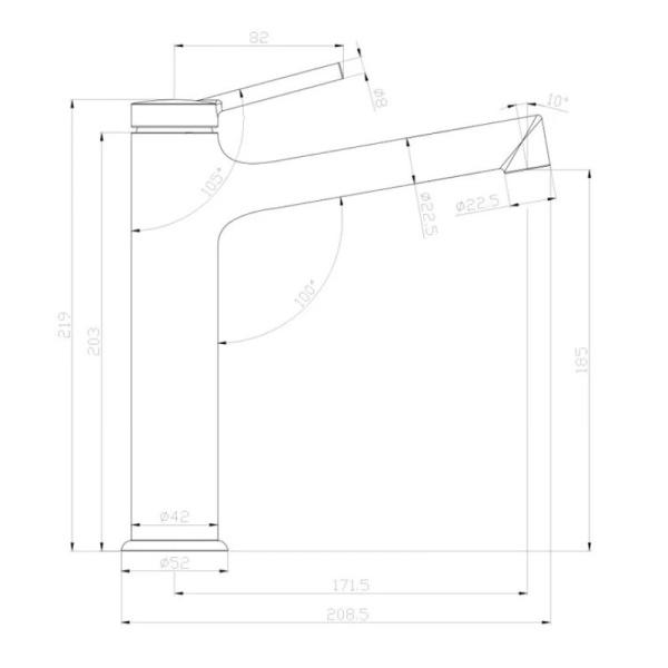 смеситель для раковины lemark minima lm3837c