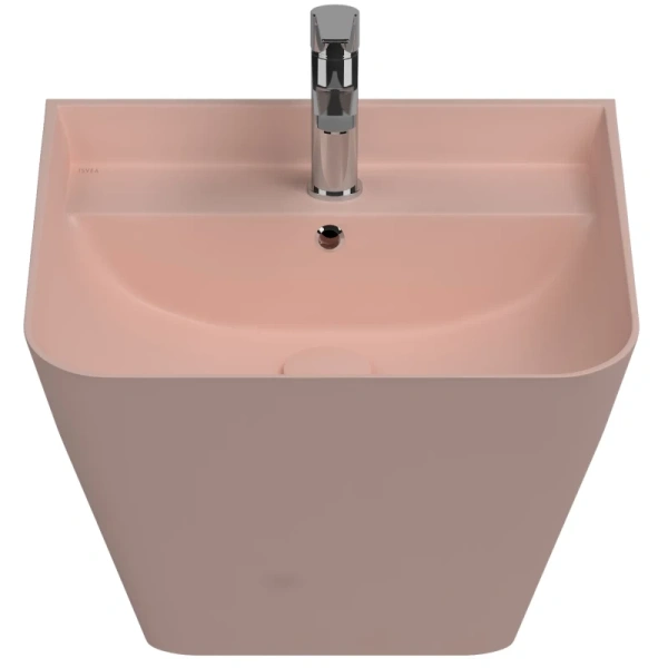 раковина isvea sott'aqua 10sq37002sv-2s подвесная, 50x42 см, лососевый матовый