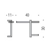 подвесная стойка с аксессуарами colombo design units b9122.d.cr-van