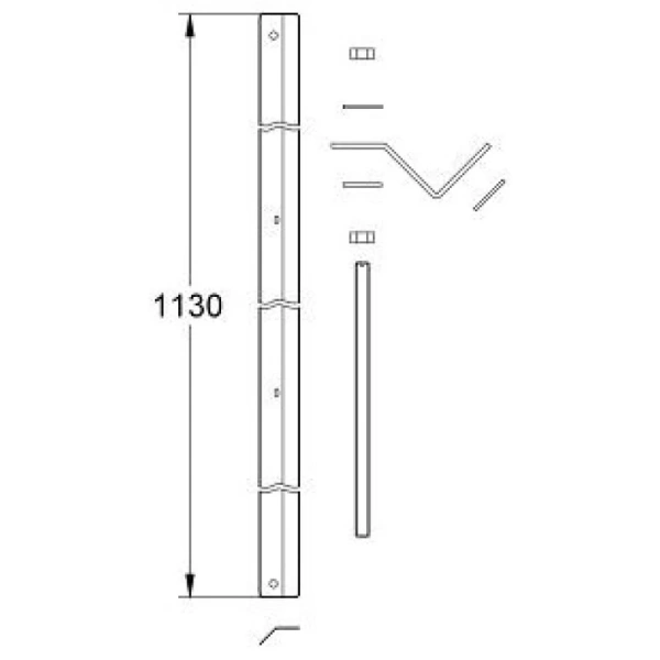 комплект углового монтажа для унитаза, биде, раковины и писсуара grohe rapid sl 38562001