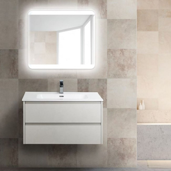 тумба под раковину belbagno kraft 90 kraft-900-2c-so-bo подвесная bianco opaco