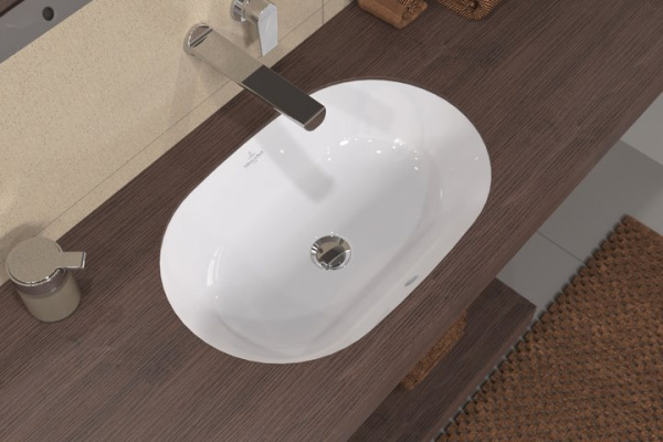 раковина встраиваемая 57 см villeroy & boch architectura 5a76 60 01 альпийский белый