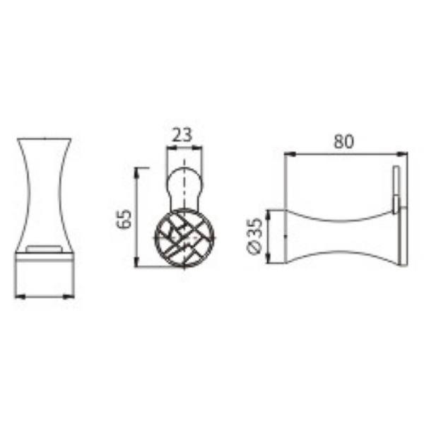 Крючок CeramaLux Virginia 94301A Хром