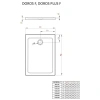 акриловый поддон 120x80 см radaway doros f sdrf1280-01
