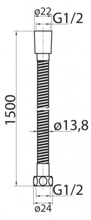 душевой шланг 150 cezares czr-fmdc-150-03