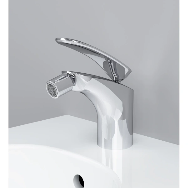 смеситель am.pm sensation f3083164 для биде, с донным клапаном, хром