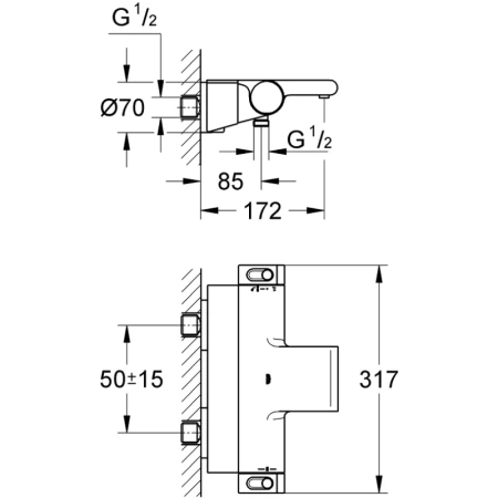 термостат для ванны grohe grohtherm 2000 34464001