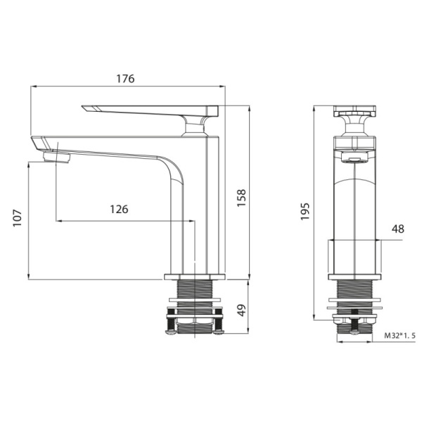 смеситель для раковины lemark prizma lm3906c