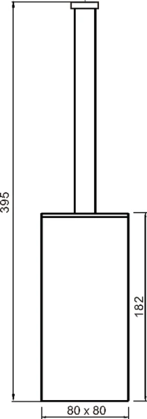 Ёршик для унитаза Nofer Barcelona 09075.B нержавеющая сталь