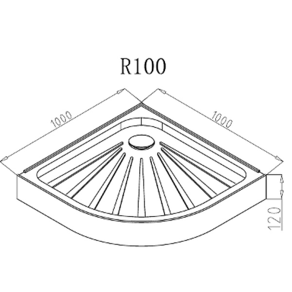 душевой поддон из абс-пластика cerutti spa r100 100×100 белый
