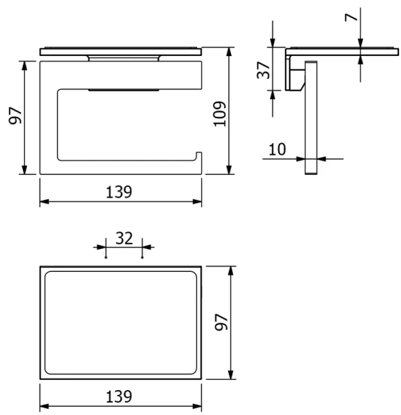 Держатель туалетной бумаги Kludi Vela C 31971N0 брашированное золото