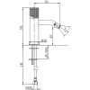 смеситель для биде без донного клапана paini cox grip 7gpz304