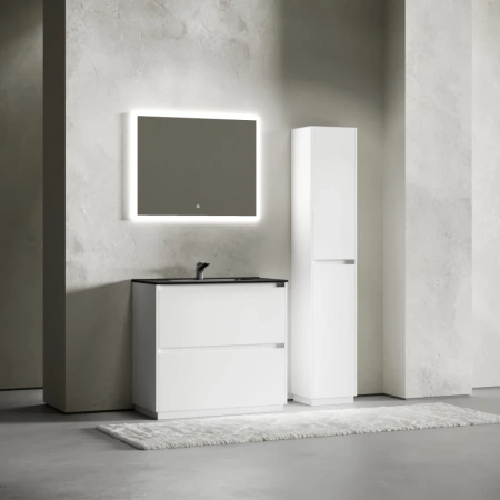 тумба под раковину sancos libra floor 90 lb90fw белый глянец