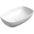 Раковина GSI Nubes 978311 накладная, 60x38 см, Bianco lucido (Белый глянец)