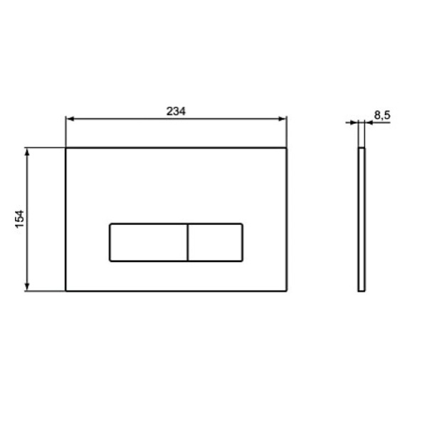 кнопка для инсталляции ideal standard oleas™ m2 r0121ac