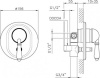 смеситель для ванны с душем nicolazzi signal 3460 bz 75