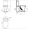 унитаз-компакт с сидением и крышкой стандарт ideal standard oceane junior scandinavian w909501