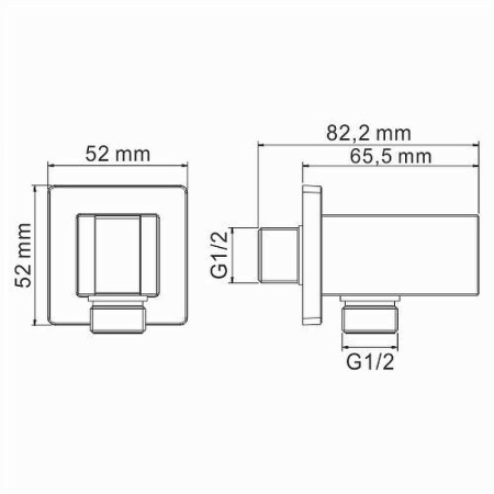 шланговое подключение wasserkraft a086 цвет хром