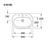 раковина встраиваемая villeroy & boch o novo 4161 56 r1