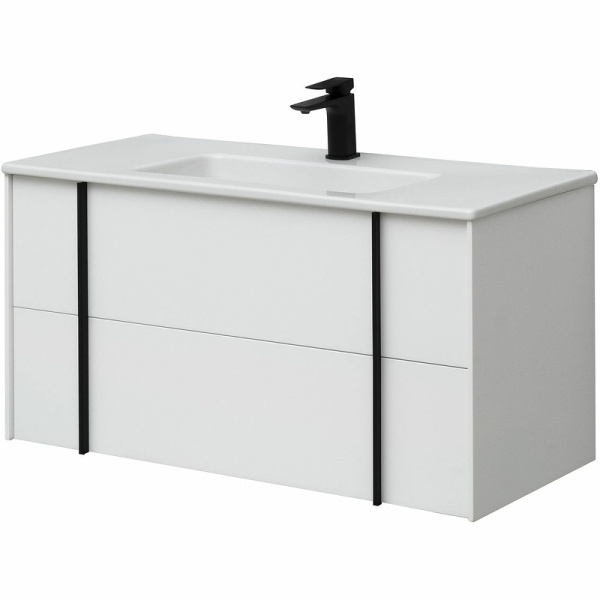 тумба под раковину allen brau reality 100 1.32007.wm подвесная белая матовая