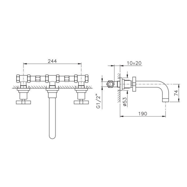 смеситель для раковины nicolazzi mac kinley 05 2207go29 золото